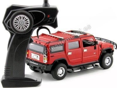 Cochesdemetal.es 2003 Hummer H2 SUV Rojo Metalizado Radio Control 1:24 MZ Models 25020 2