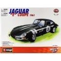 Cochesdemetal.es 1961 Jaguar Type "E" Coupe Verde Racing "Metal Kit" 1:18 Bburago 15024