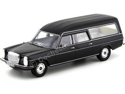 Cochesdemetal.es 1972 Mercedes-Benz 230 W114 Funebre Pullmann Hearse Black 1:18 Cult Models CML051