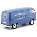 Carsdemetal.es 1963 Volkswagen T1 Microbus Painel Van "Volkswagen Porschewagen" Blue 1:18 bem 18053