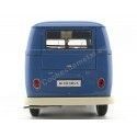 Carsdemetal.es 1963 Volkswagen T1 Microbus Painel Van "Volkswagen Porschewagen" Blue 1:18 bem 18053