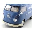 Carsdemetal.es 1963 Volkswagen T1 Microbus Painel Van "Volkswagen Porschewagen" Blue 1:18 bem 18053