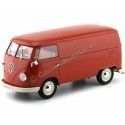 Cochesdemetal.es 1963 Volkswagen T1 Microbus Panel Van Rojo 1:18 Welly 18053