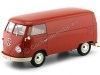 Cochesdemetal.es 1963 Volkswagen T1 Panneau microbus van rojo 1:18 Welly 18053