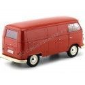 Cochesdemetal.es 1963 Volkswagen T1 Panneau microbus van rojo 1:18 Welly 18053