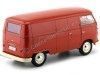 Carsdemetal.es 1963 Volkswagen T1 Microbus Painel Van Red 1:18 Welly 18053