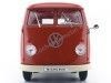 Cochesdemetal.es 1963 Volkswagen T1 Panneau microbus van rojo 1:18 Welly 18053