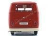 Cochesdemetal.es 1963 Volkswagen T1 Panneau microbus van rojo 1:18 Welly 18053