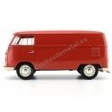 Cochesdemetal.es 1963 Volkswagen T1 Panneau microbus van rojo 1:18 Welly 18053