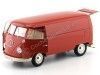 Cochesdemetal.es 1963 Volkswagen T1 Panneau microbus van rojo 1:18 Welly 18053