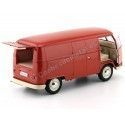 Cochesdemetal.es 1963 Volkswagen T1 Panneau microbus van rojo 1:18 Welly 18053