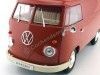 Cochesdemetal.es 1963 Volkswagen T1 Panneau microbus van rojo 1:18 Welly 18053