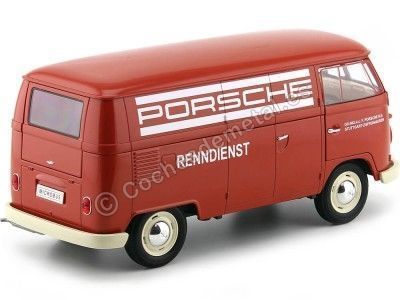 Carsdemetal.es 1963 Volkswagen T1 Microbus Painel Van "Porsche Service" 1:18 Welly 18053 2