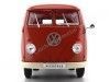 Cochesdemetal.es 1963 Volkswagen T1 Microbus Pannel Van "Service Porsche" Rojo 1:18 Welly 18053