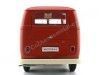 Cochesdemetal.es 1963 Volkswagen T1 Microbus Pannel Van "Service Porsche" Rojo 1:18 Welly 18053