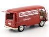 Cochesdemetal.es 1963 Volkswagen T1 Microbus Pannel Van "Service Porsche" Rojo 1:18 Welly 18053