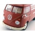 Cochesdemetal.es 1963 Volkswagen T1 Microbus Pannel Van "Service Porsche" Rojo 1:18 Welly 18053