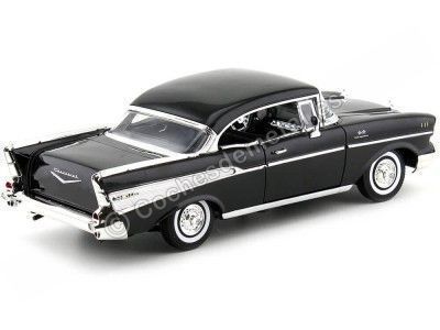 Cochesdemetal.es 1957 Chevrolet Bel Air Hard Top Negro 1:18 Motor Max 73180 2