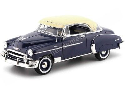 Cochesdemetal.es 1950 Chevrolet Bel Air Hard Top Blue escuro 1:18 MOTOR MAX 73111