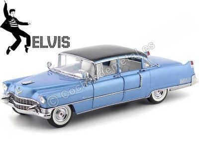 1955 Cadillac Fleetwood Series 60 "Elvis Presley" Azul 1:18 Greenlight 13502 Cochesdemetal.es