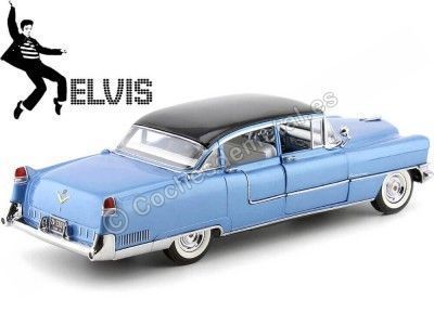 1955 Cadillac Fleetwood Series 60 "Elvis Presley" Azul 1:18 Greenlight 13502 Cochesdemetal.es 2