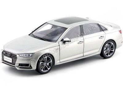 Cochesdemetal.es 2017 Audi A4L TFSI Sline Silver 1:18 Édition de concessionnaire FAW1005S