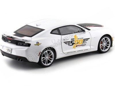 Cochesdemetal.es 2017 Chevrolet Camaro Indy Pace Car blanc 1:18 Auto World AW236 2