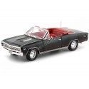 Cochesdemetal.es 1967 Chevrolet Chevelle SS Cabriolet Tuxedo Black 1:18 Auto World AMM1048