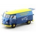 Cochesdemetal.es 1973 Volkswagen T1 Nurnberger Nachlichten Blue-Yellow 1:18 Schuco 450027900