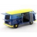 Cochesdemetal.es 1973 Volkswagen T1 Nurnberger Nachlichten Blue-Yellow 1:18 Schuco 450027900