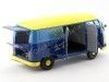 Cochesdemetal.es 1973 Volkswagen T1 Nurnberger Nachlichten Blue-Yellow 1:18 Schuco 450027900