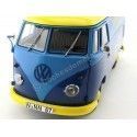 Cochesdemetal.es 1973 Volkswagen T1 Nurnberger Nachlichten Blue-Yellow 1:18 Schuco 450027900