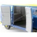 Cochesdemetal.es 1973 Volkswagen T1 Nurnberger Nachlichten Blue-Yellow 1:18 Schuco 450027900