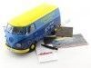 Cochesdemetal.es 1973 Volkswagen T1 Nurnberger Nachlichten Blue-Yellow 1:18 Schuco 450027900