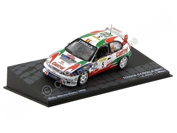 Carsdemetal.es 1998 Toyota Corolla WRC Carlos Sainz Rally Monte Carlo 1:43 Altaya ixo2