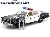 1977 Dodge Monaco Police "T-800 Endoskeleton Terminator" 1:18 Greenlight 19042