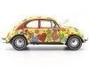 Cochesdemetal.es 1967 Volkswagen Beetle "Hippie Peace Love Flowerpower" 1:18 Greenlight 13509