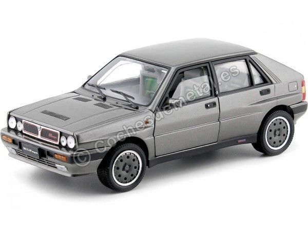 Cochesdemetal.es 1989 Lancia Delta Full Hf 8V Gray Quartes 1:18 Sun Star 3155