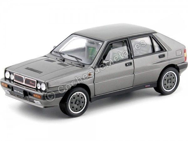Carsdemetal.es 1989 Lancia Delta HF Integrale 8V Grigio Quarts 1:18 Sun Star 3155