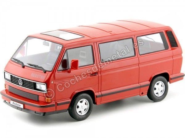 Carsdemetal.es 1993 Volkswagen Bus T3 Red Star Red 1:18 KK-escala KKDC180203