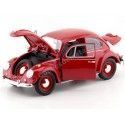 Cochesdemetal.es 1967 Volkswagen Beetle Candy Apple Red 1:18 Greenlight 13511