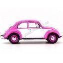 Cochesdemetal.es 1967 Volkswagen Beetle Rosa-Blanco 1:18 Greenlight 13512