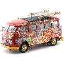 Carsdemetal.es 1973 Volkswagen T1 Samba Bus "Hippie Peace" 1:18 Schuco 450028300