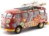 Carsdemetal.es 1973 Volkswagen T1 Samba Bus "Hippie Peace" 1:18 Schuco 450028300