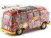 Carsdemetal.es 1973 Volkswagen T1 Samba Bus "Hippie Peace" 1:18 Schuco 450028300