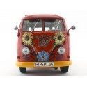 Carsdemetal.es 1973 Volkswagen T1 Samba Bus "Hippie Peace" 1:18 Schuco 450028300