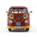 Cochesdemetal.es 1973 Volkswagen T1 Samba Bus "Hippie Peace" 1:18 Schuco 450028300