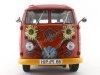 Carsdemetal.es 1973 Volkswagen T1 Samba Bus "Hippie Peace" 1:18 Schuco 450028300
