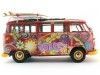Carsdemetal.es 1973 Volkswagen T1 Samba Bus "Hippie Peace" 1:18 Schuco 450028300