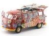 Carsdemetal.es 1973 Volkswagen T1 Samba Bus "Hippie Peace" 1:18 Schuco 450028300